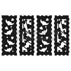 Love Lantern Laser Cut Box with Doves and Hearts