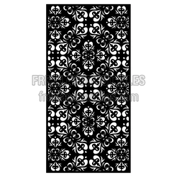 Ornamental Butterfly Panel Pattern for Laser Cutting