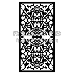 Ornamental Door Screen Panel Laser Cut Decorative Pattern