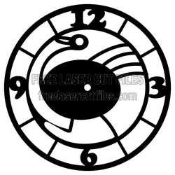 Vinyl Record Wall Clock Laser Cut Design