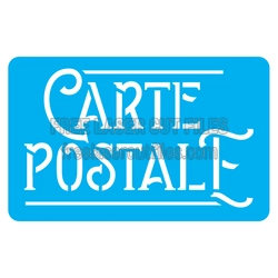 Carte Postal Vintage Sign Laser Cut File, Ready to Cut