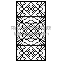 Geometric Decorative Screen Panel Ready to Cut