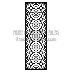 Geometric Ornamental Panel Laser Cut File, Ready to Cut