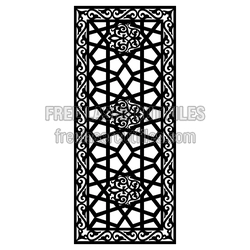 Ornamental Decorative Screen Panel Laser Cut Design