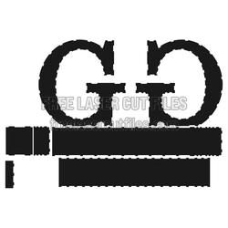 3D Letter G Laser Cut File, Ready to Cut Design