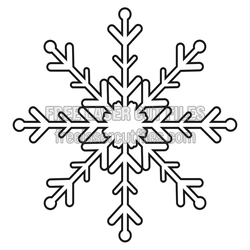 Christmas Snowflake Ornament Laser Cut File, Ready to Cut