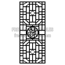 Decorative Door Pattern Laser Cut Panel Template