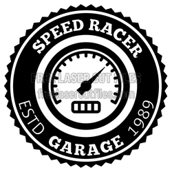 Speed Racer Garage Sign - Ready to Cut Laser File