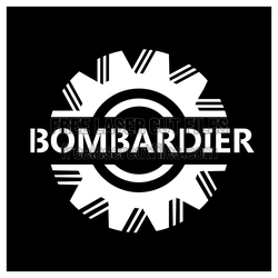 Bombardier Logo Clipart Laser Cut File for DIY Decor