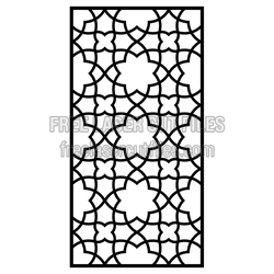 Decorative Geometric Screen Panel Ready to Cut