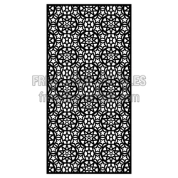 Geometric Star Pattern Decorative Panel Laser Cut File