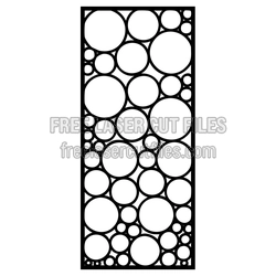 Modern Circle Pattern Screen Panel Ready to Cut