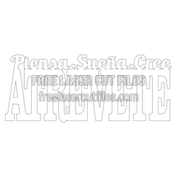 Travelers Decorative Phrase Laser Cut File