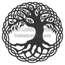 Celtic Tree of Life Laser Cut Design for DIY Decor