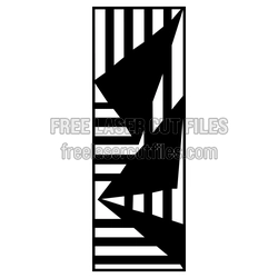 Decorative Geometric Laser Cut Screen Panel Template