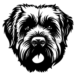Detailed Dog Face SVG Cut File, Ready to Cut Pet Portrait