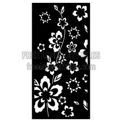 Floral Pattern Door Panel Ready to Cut Laser Design