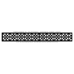 Ornamental Geometric Panel Laser Cut Pattern