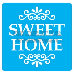 Sweet Home Stencil Design, Ready to Cut Laser File