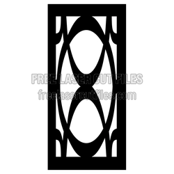 Decorative Laser Cut Screen Panel Pattern Ready to Cut