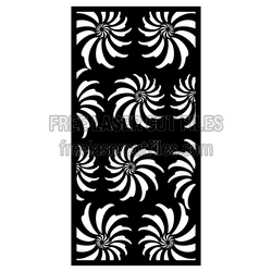 Decorative Swirl Screen Panel for Laser Cutting