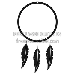 Dream Catcher Laser Cut Template, Ready to Cut Decor
