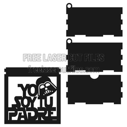 Father's Day Layered Gift Box Laser Cut File