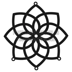 Layered Mandala Flower Design for Laser Cut Projects