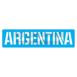 Argentina Stencil File for Laser Cutting Ready to Cut