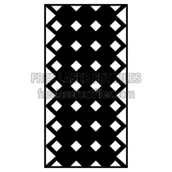 Decorative Geometric Door Panel Pattern Ready to Cut