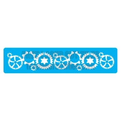Steampunk Gear Border Panel, Laser Ready Decorative Cut File
