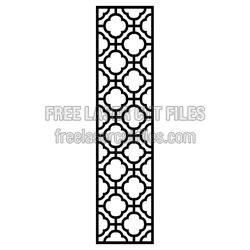 Geometric Lattice Screen Panel Ready to Cut Vector File