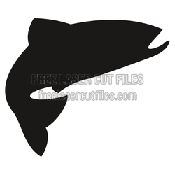 Orca Whale Laser Cut File, Ready to Cut Ocean Animal