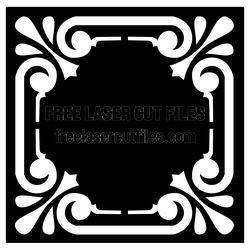 Ornamental Decorative Screen Panel Laser Cut File