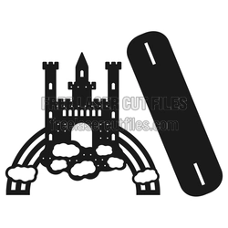 Castle Jewelry Organizer Laser Cut File, Ready to Cut