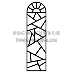 Decorative Arched Window Pattern Screen Laser Ready