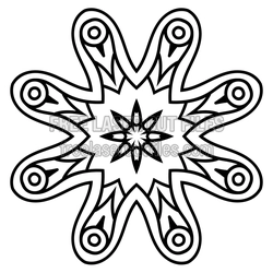 Sacred Mandala Star Laser Cut File for DIY Decor
