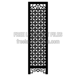 Decorative Laser Cut Screen Panel Pattern Ready to Cut