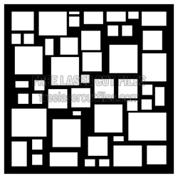 Geometric Panel Door Pattern Ready to Cut for Laser Projects