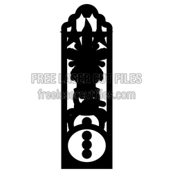 Snowman Christmas Ornament Laser Cut File, Ready to Cut