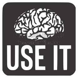 Use It Brain Sign SVG for Laser Cut Wall Decor