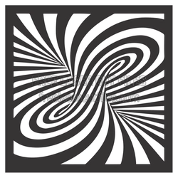 Abstract Swirl Laser Cut Panel for DIY Decor