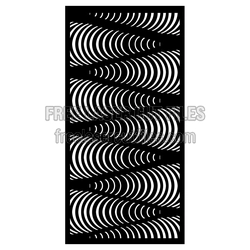Abstract Wave Decorative Panel Laser Cut File