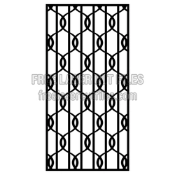 Decorative Door Panel Screen Pattern, Laser Ready Template
