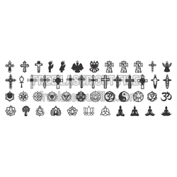 Decorative Religious Symbols Laser Cut File Pack