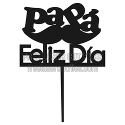 Father's Day Cake Topper Laser Cut File, Ready to Cut