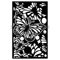 Floral Butterfly Laser Cut Screen Panel Design