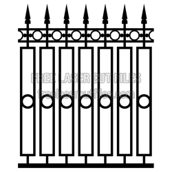 Decorative Fence Gate Laser Cut File, Ready to Cut