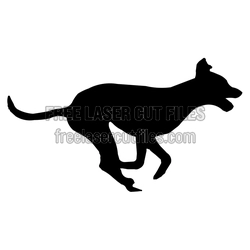 Running Dog Silhouette Laser Cut File, Ready to Cut