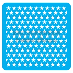 Star Pattern Stencil Panel for Laser Cutting
